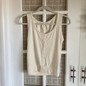 Gap cream sweater tank